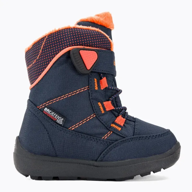 Kamik Stance 2 NF9297-NFL Snow Boots Boy 5 Navy Faux Shearling Waterproof KHD357