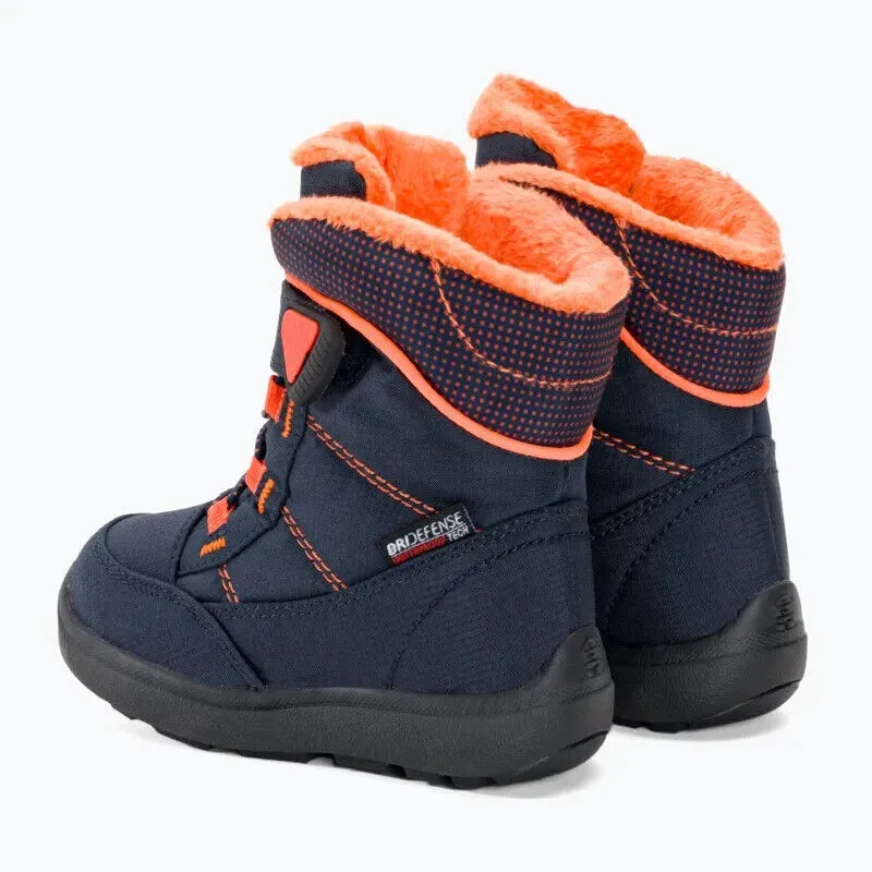 Kamik Stance 2 NF9297-NFL Snow Boots Boy 5 Navy Faux Shearling Waterproof KHD357