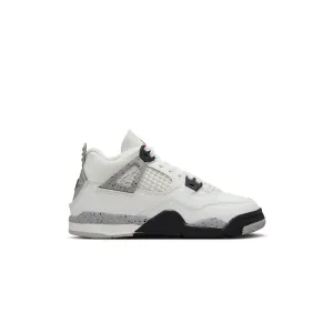 Kids Air Jordan 4 Retro 'White Cement'