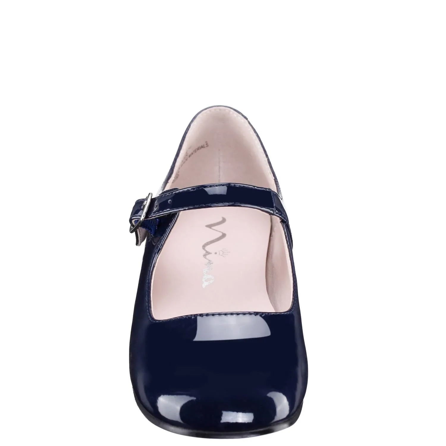 Kid's Bonnett Patent Shoes In Navy