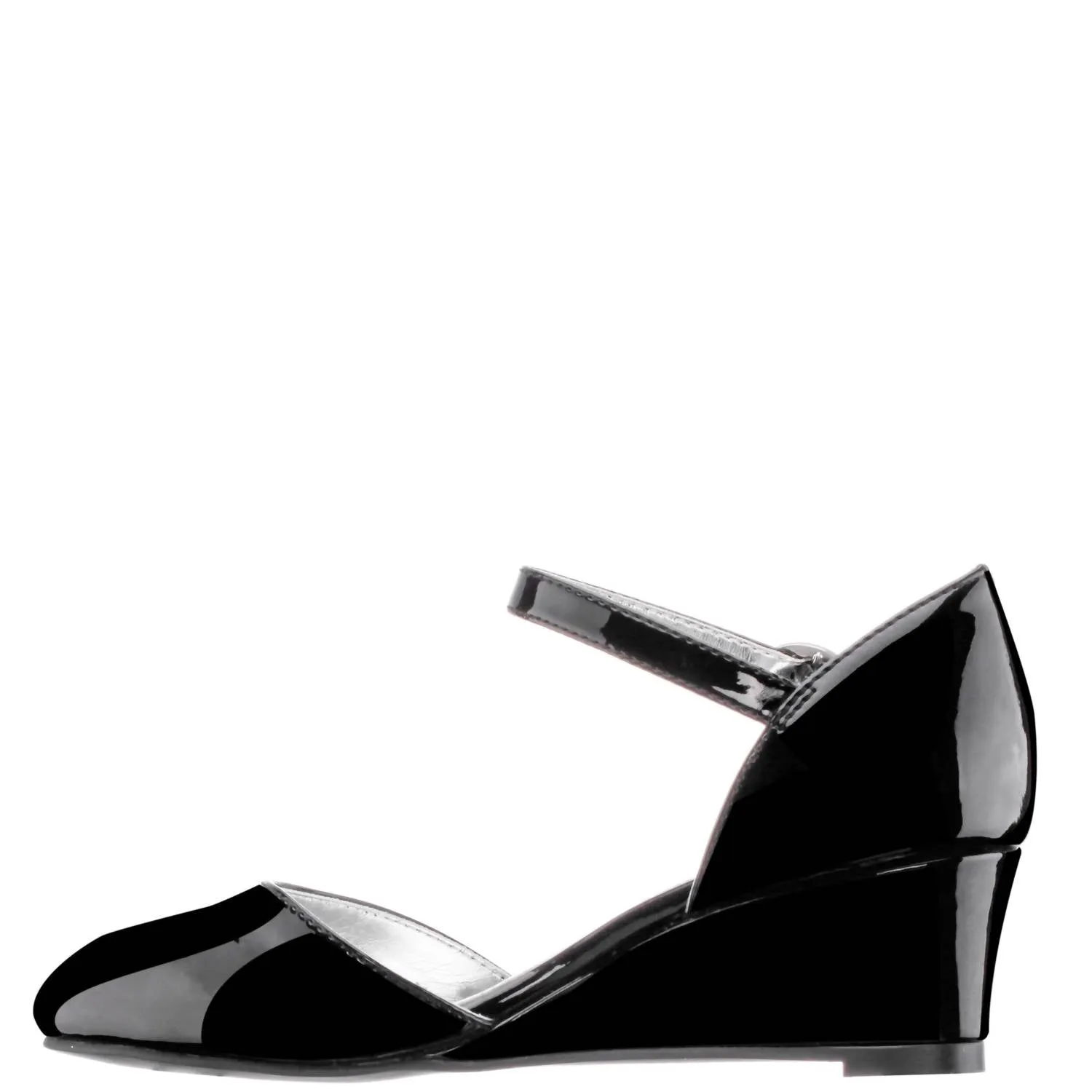 Kid's Lenora Shoes In Black Patent