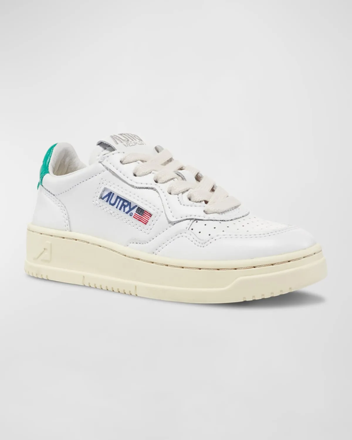Kid's Medalist Low-Top Bicolor Leather Sneakers, Toddlers/Kids