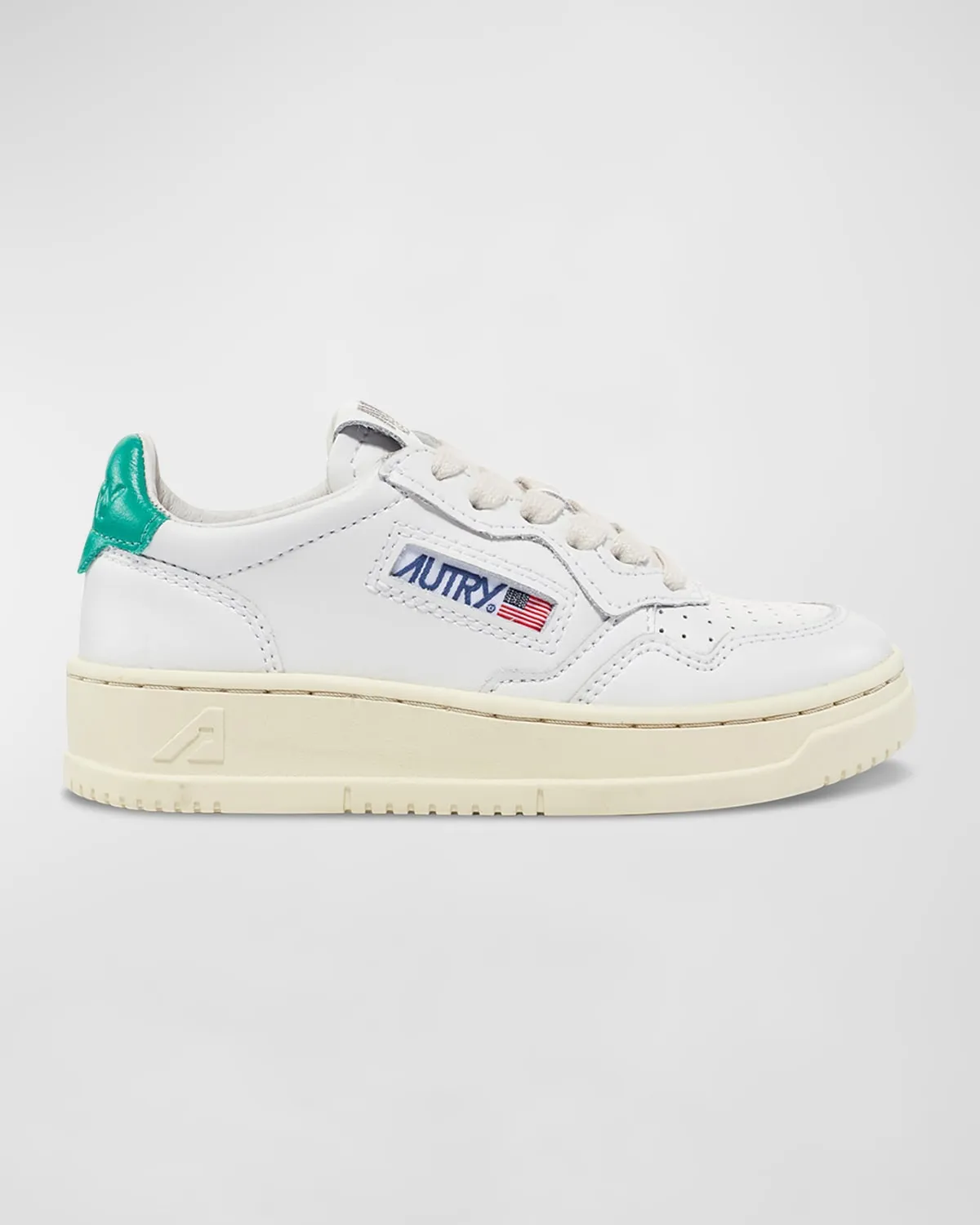 Kid's Medalist Low-Top Bicolor Leather Sneakers, Toddlers/Kids