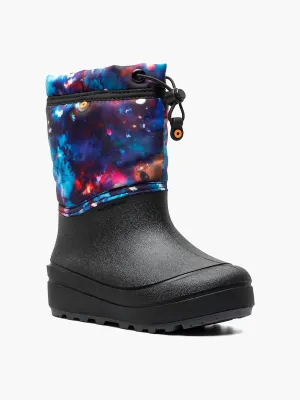 Kid's Snow Shell Space Boots In Aqua Multi