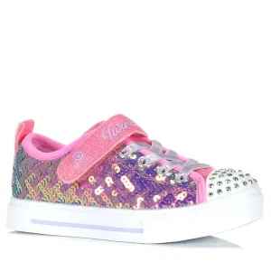 Kid's Twinkle Sparks Sequin Party Sneaker In Pink Multi