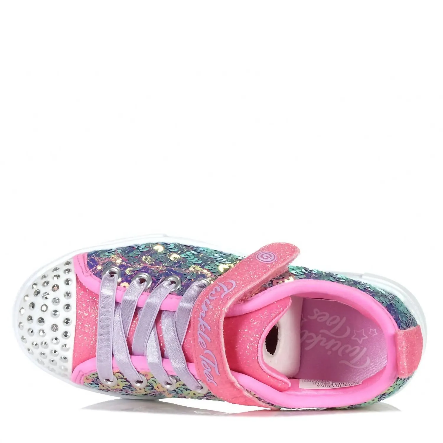Kid's Twinkle Sparks Sequin Party Sneaker In Pink Multi