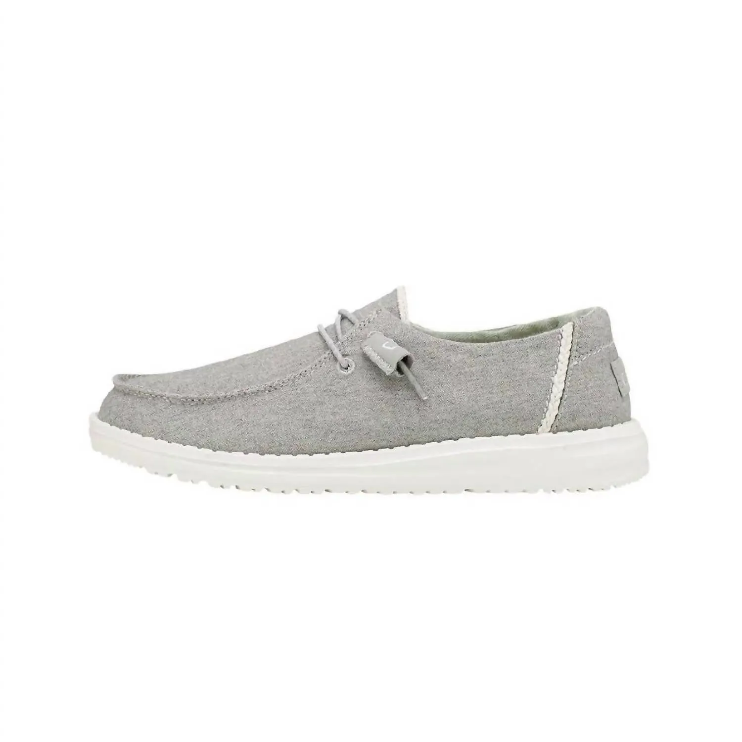 Kid's Wendy Chambray Shoes In Braided Grey