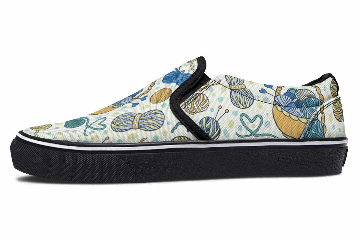 Knitting Lover Slip-On Shoes