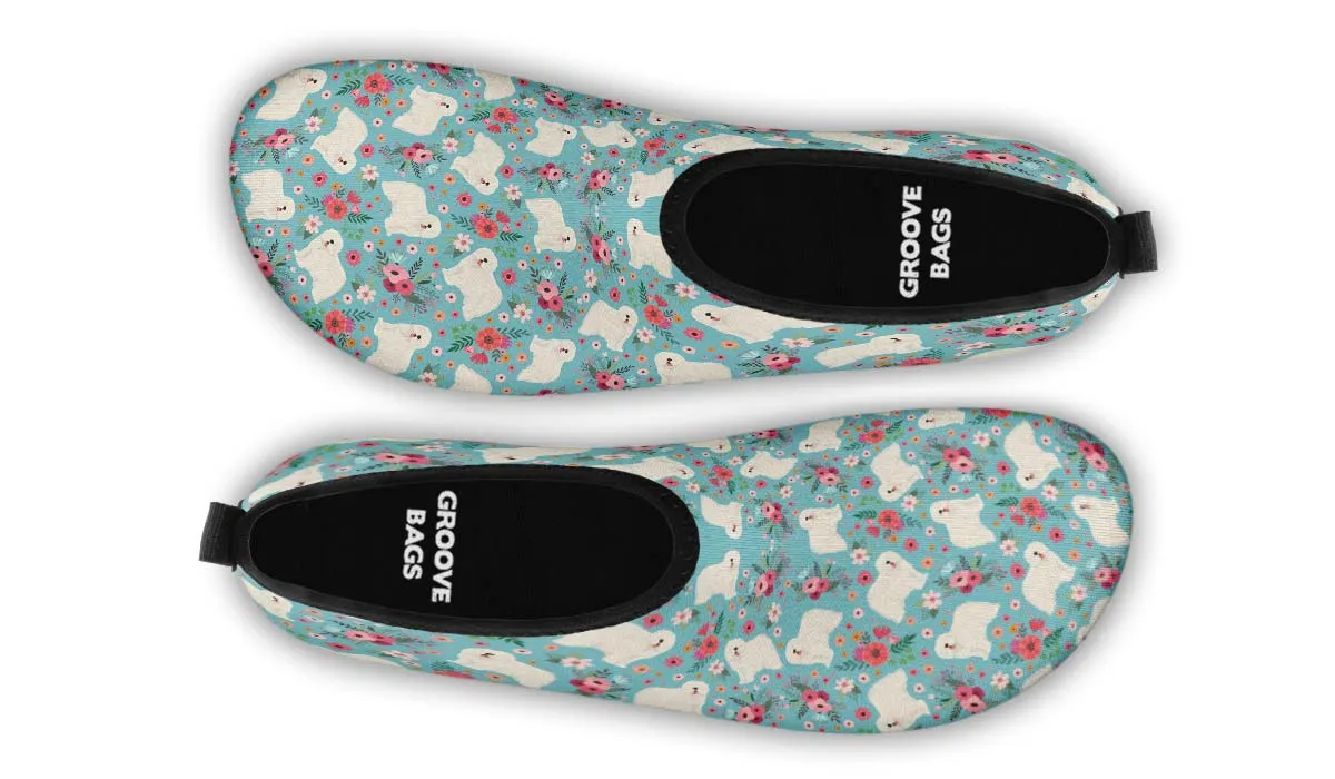 Komondor Flower Aqua Barefoot Shoes