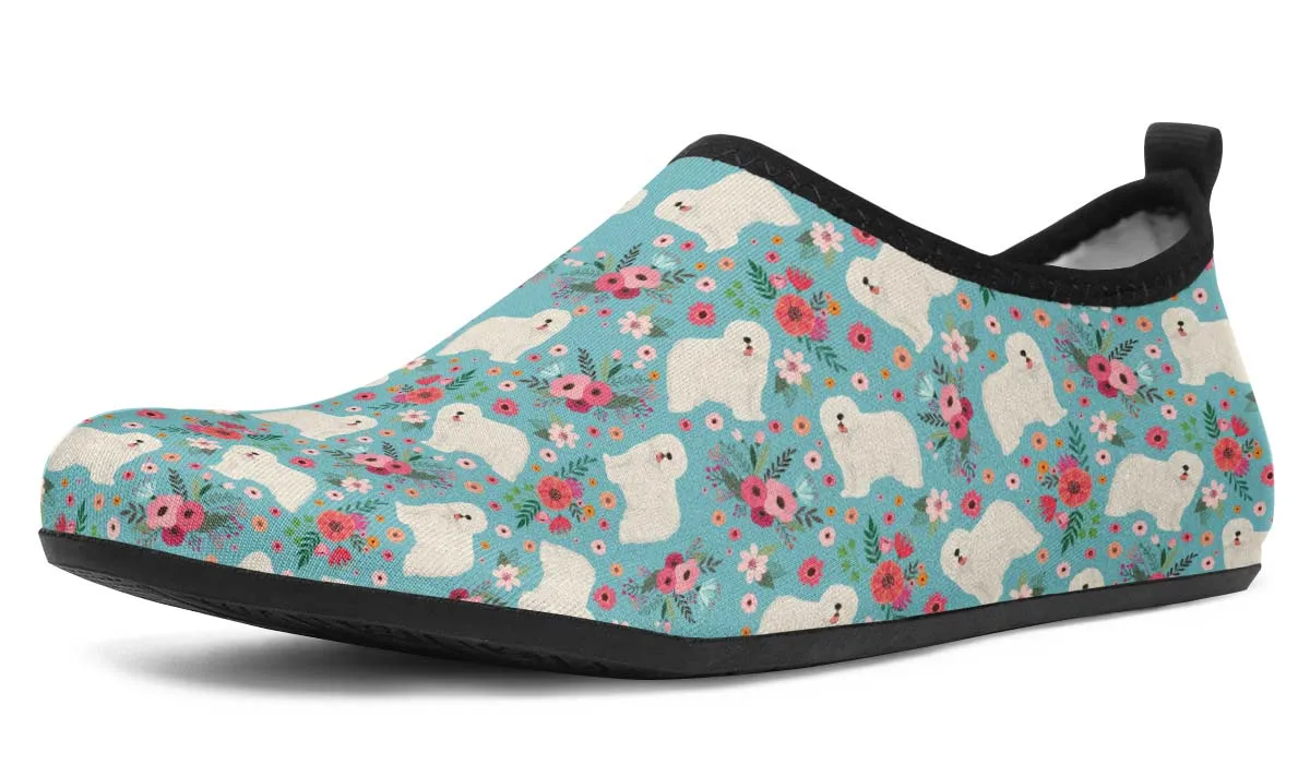 Komondor Flower Aqua Barefoot Shoes