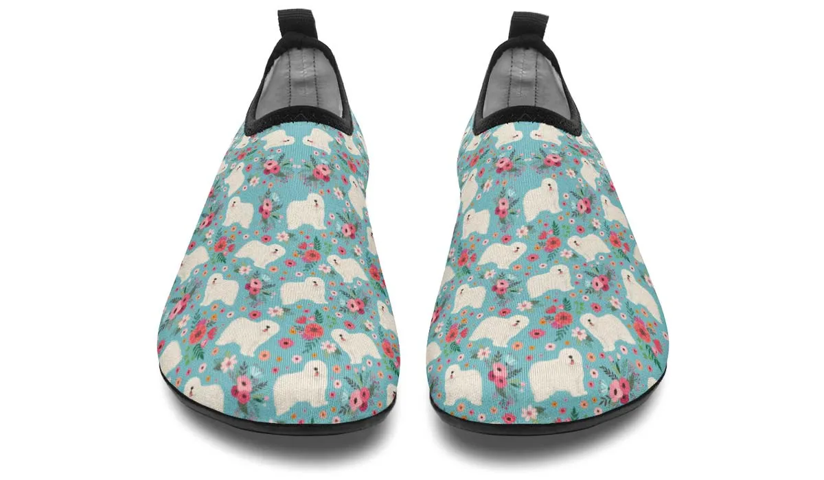 Komondor Flower Aqua Barefoot Shoes