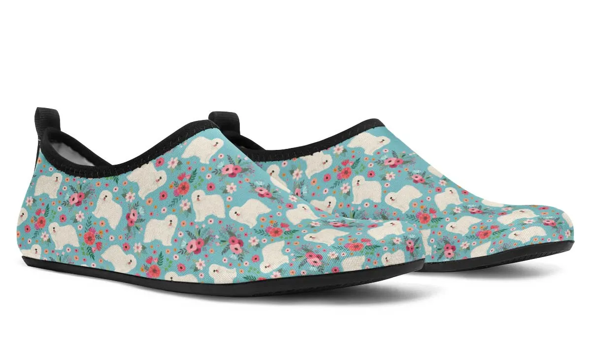 Komondor Flower Aqua Barefoot Shoes