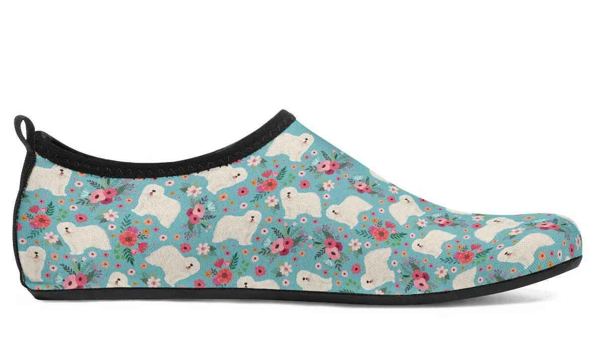 Komondor Flower Aqua Barefoot Shoes
