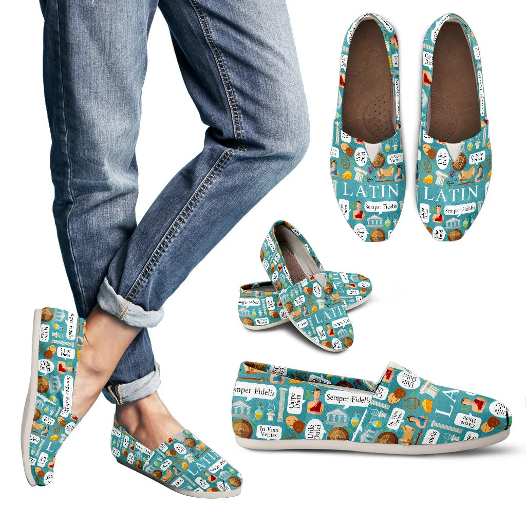 Latin Phrases Casual Shoes