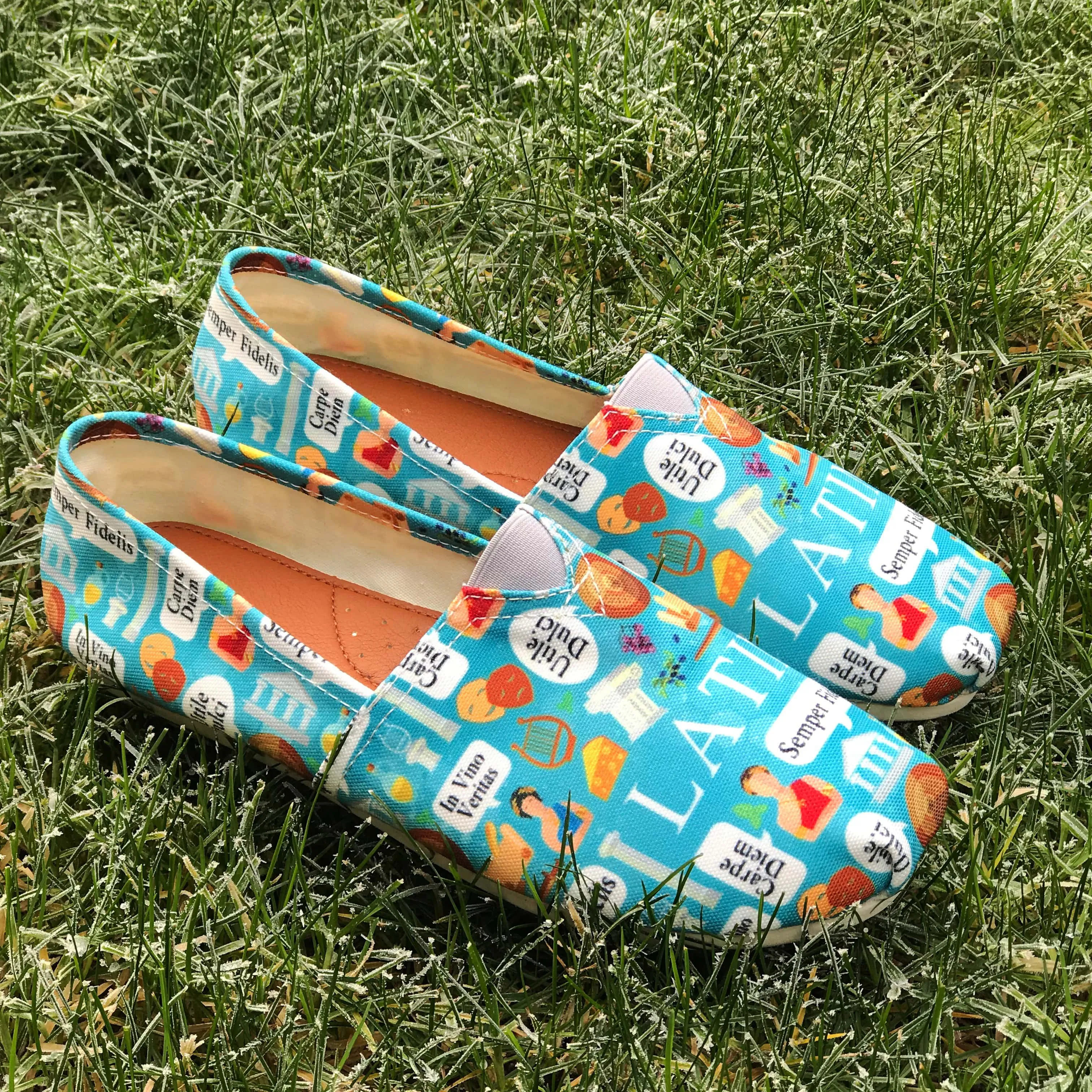 Latin Phrases Casual Shoes