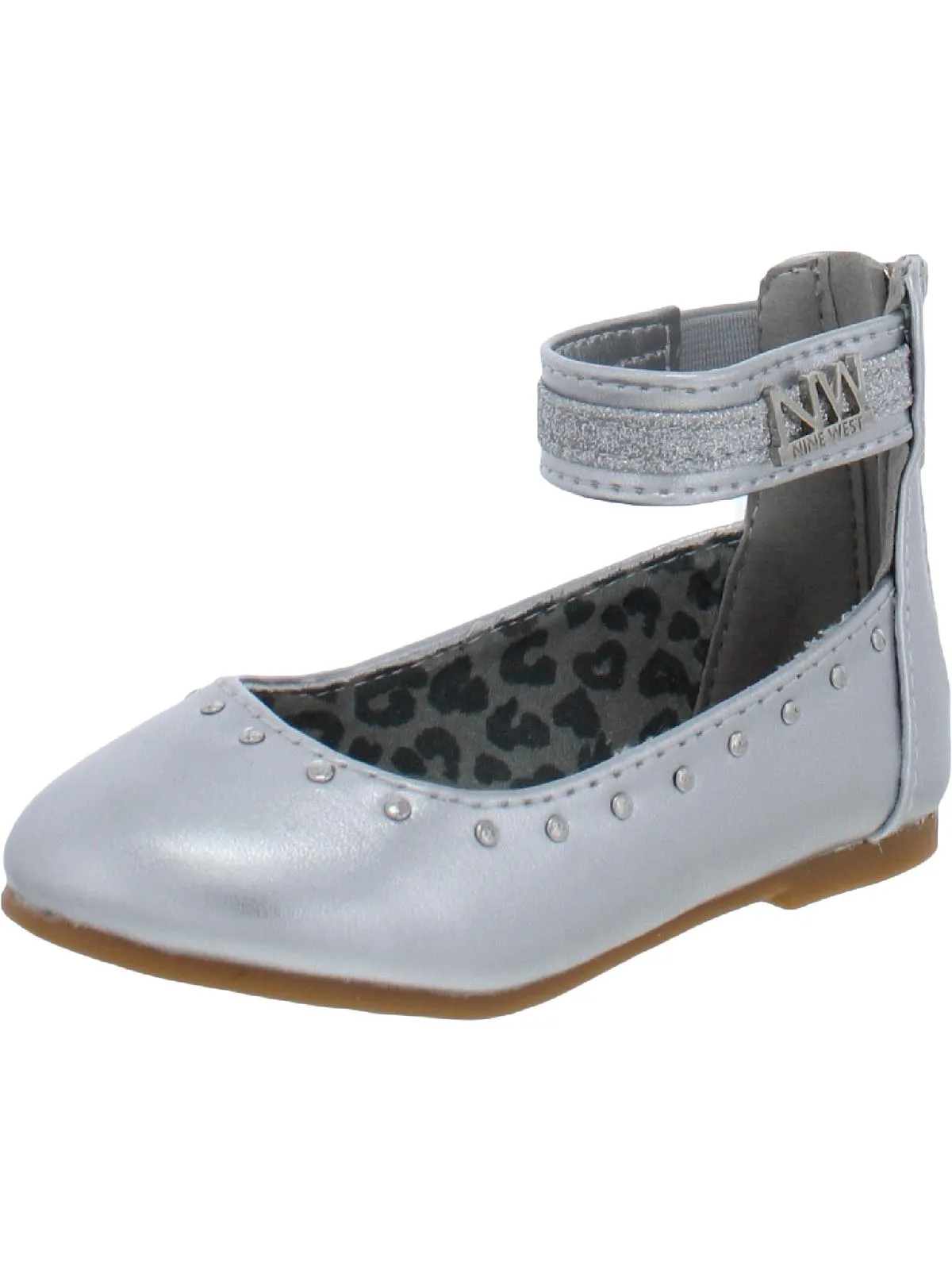 Lil Mimi Girls Glitter Metallic Ballet Flats