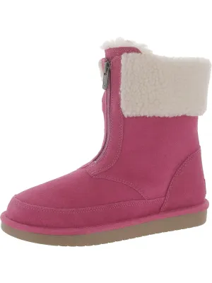 Lytta Short Girls Suede Ankle Winter & Snow Boots