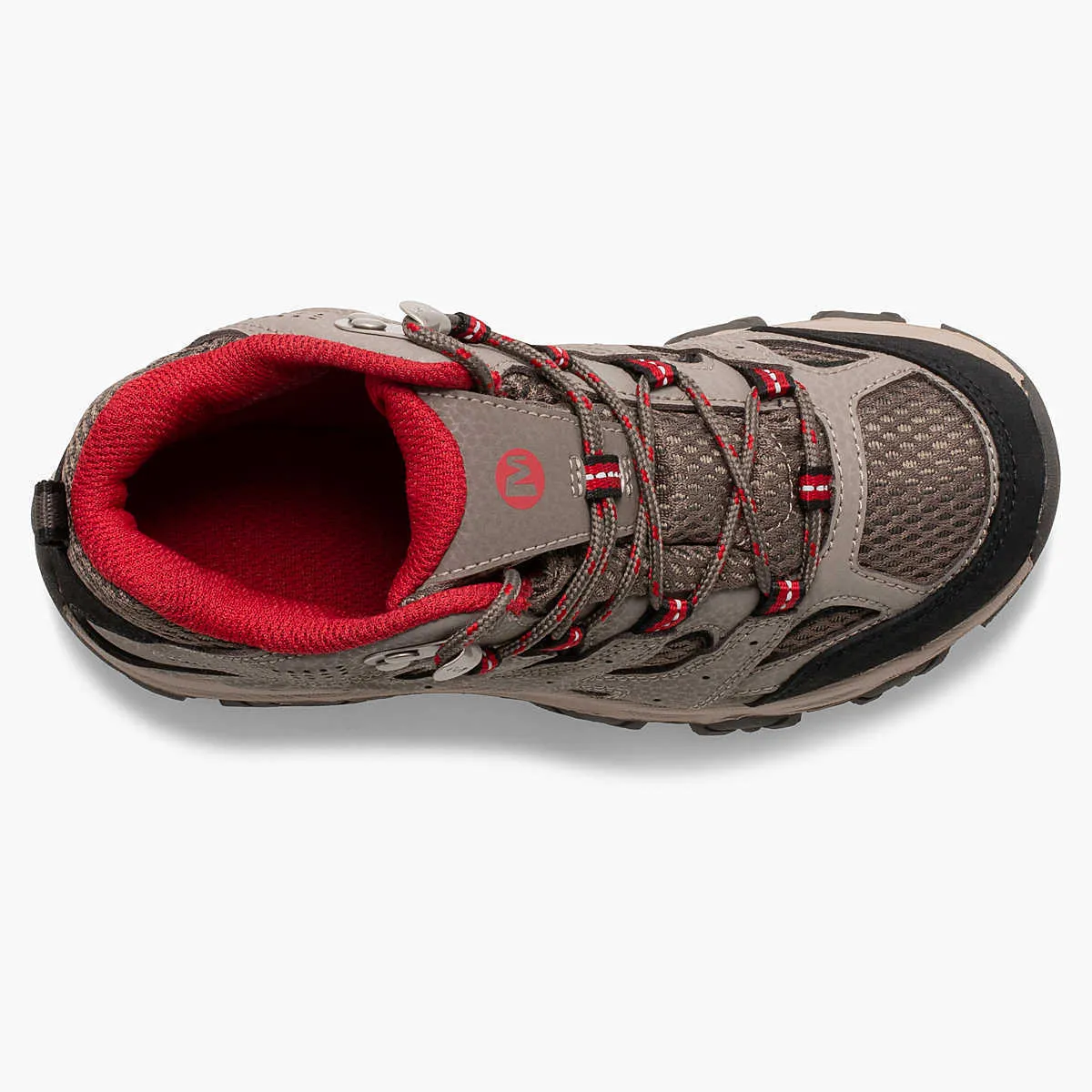 Merrell Moab 3 Mid MK265701 Kids Boulder Red Leather Waterproof Ankle Boots TF72
