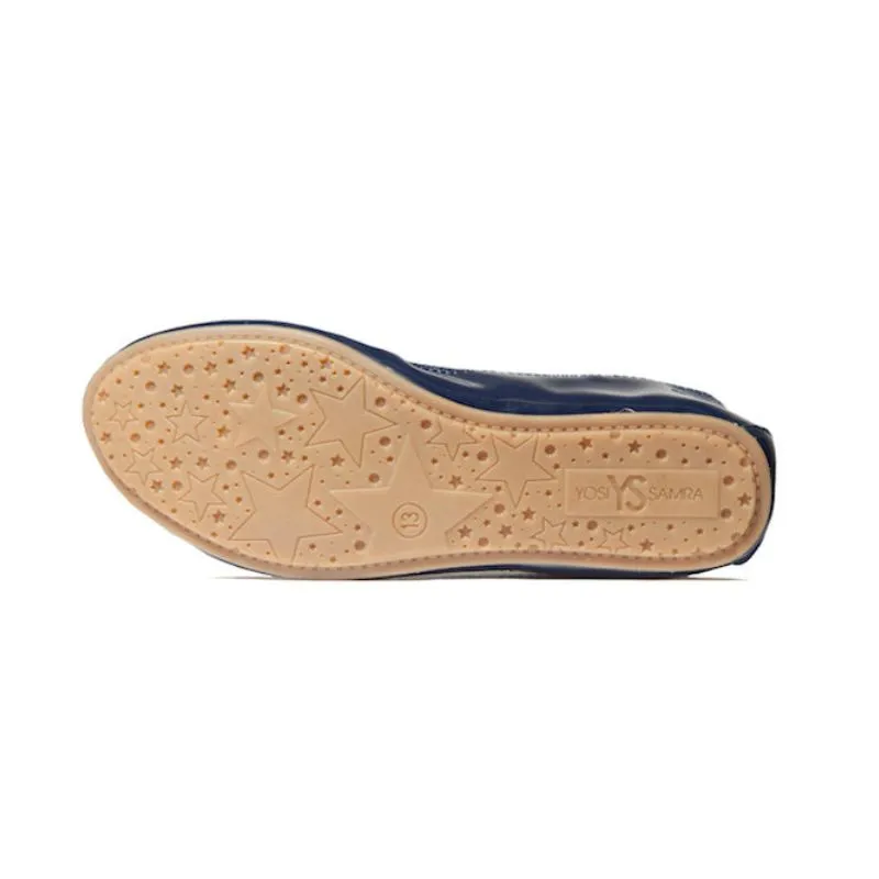 Miss Samara Ballet Flat in Navy Patent - Kids