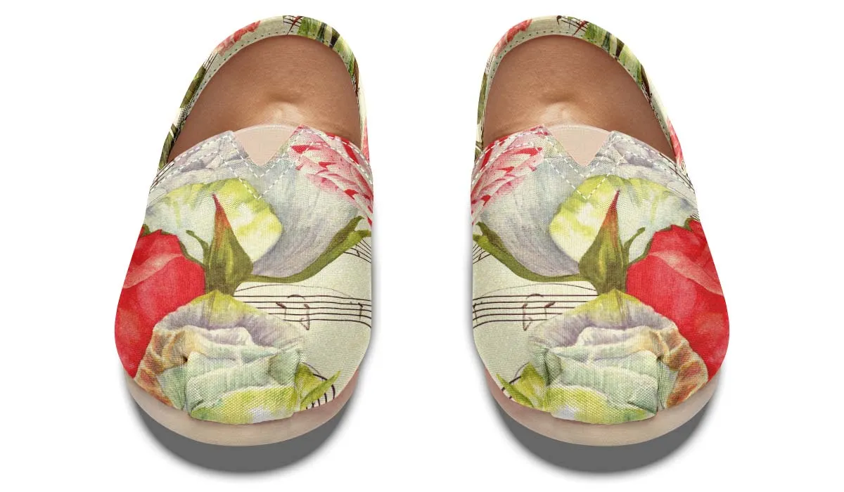 Music Roses Casual Shoes