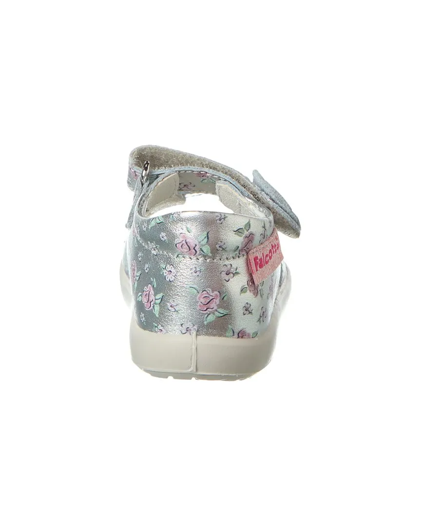 Naturino Falcotto Alisarie Metallic Flower Leather Sandal