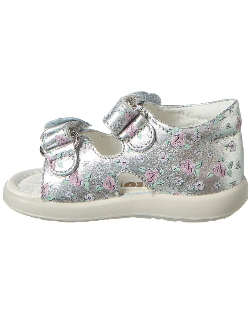 Naturino Falcotto Alisarie Metallic Flower Leather Sandal