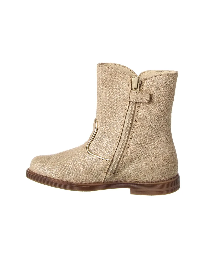 Naturino Morein Lizard-Embossed Leather Boot