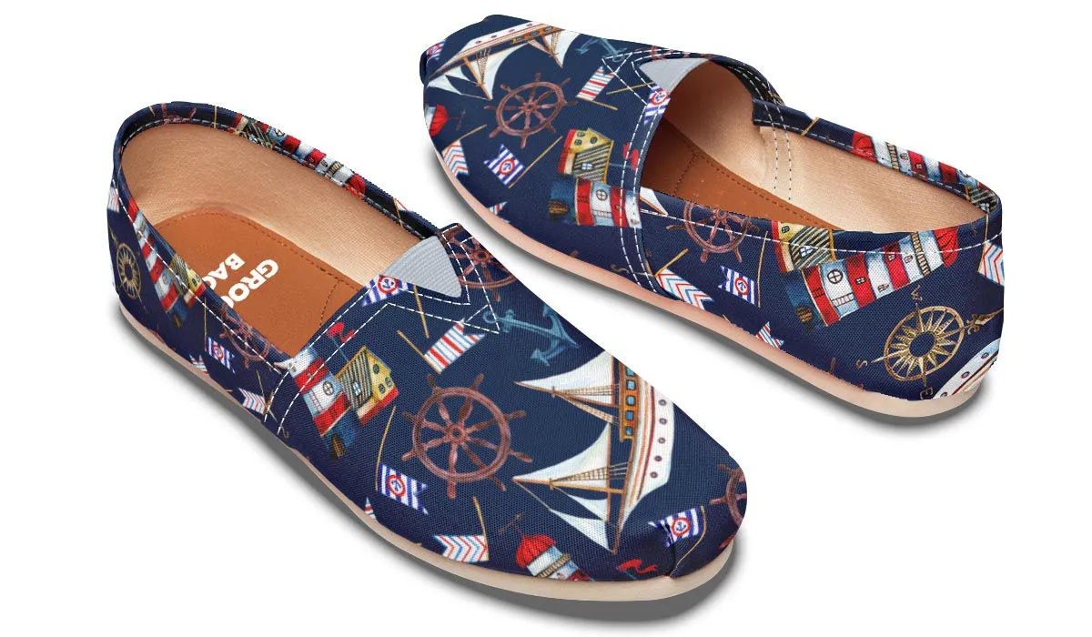 Nautical Pattern Casual Shoes