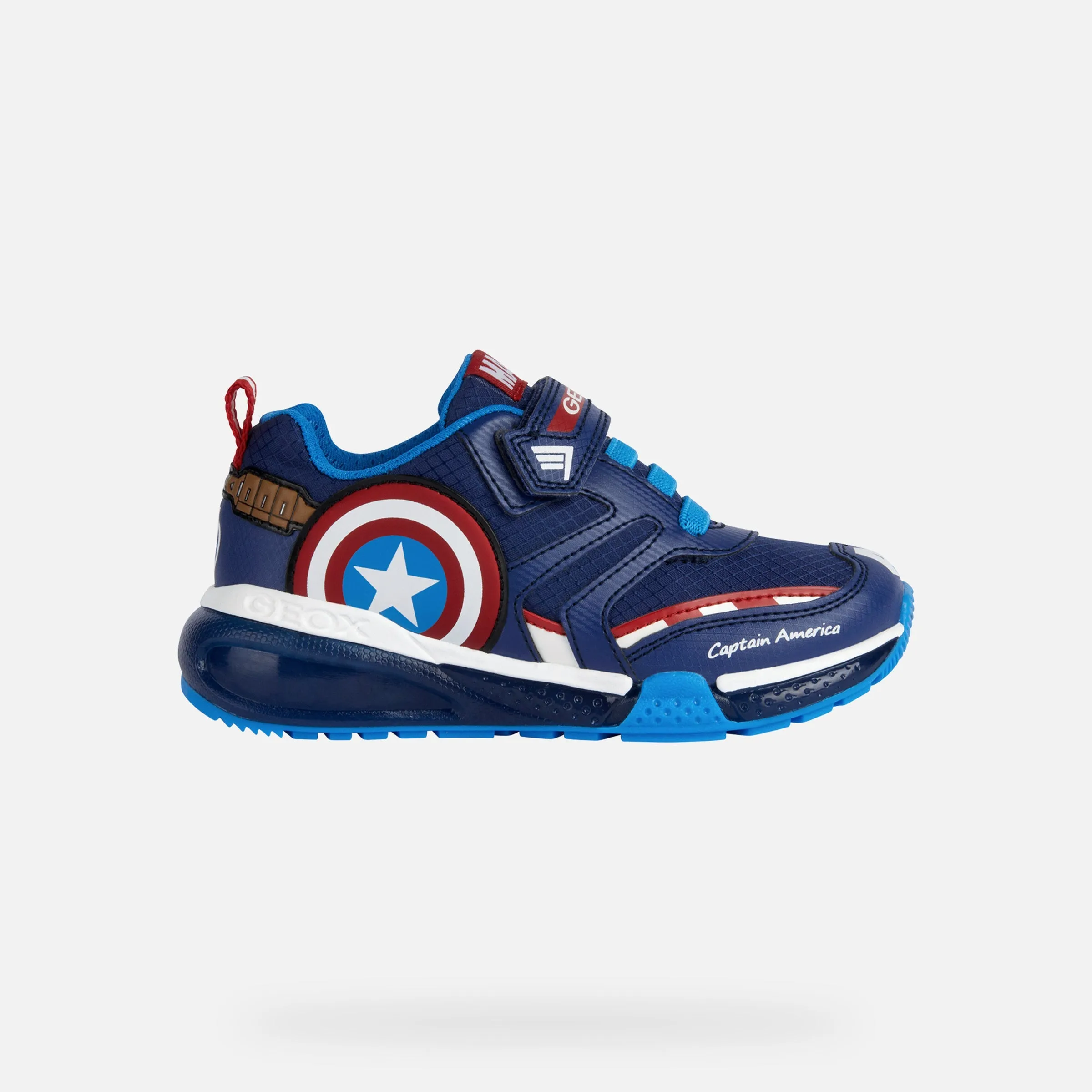Navy Bayonyc Captain America Light Up Sneakers