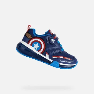 Navy Bayonyc Captain America Light Up Sneakers