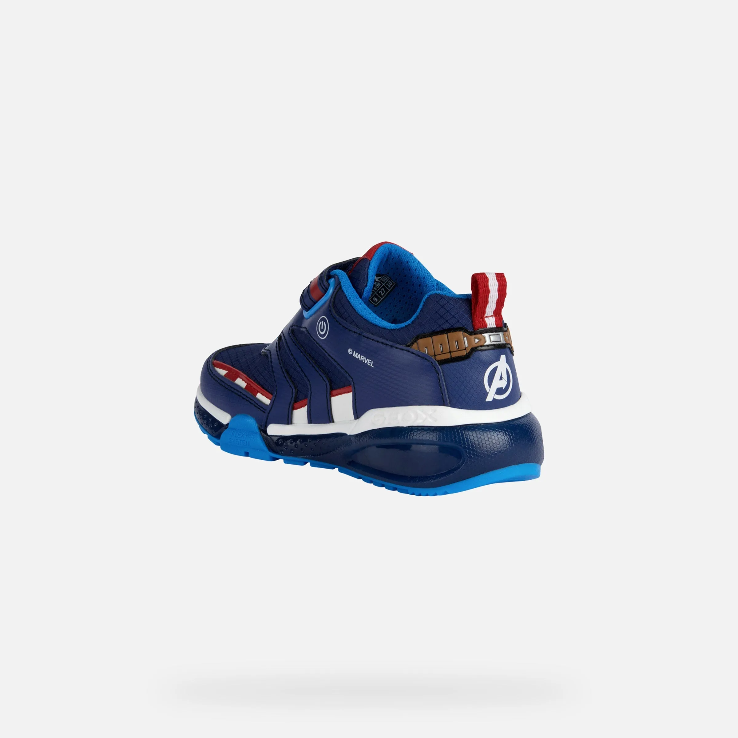 Navy Bayonyc Captain America Light Up Sneakers