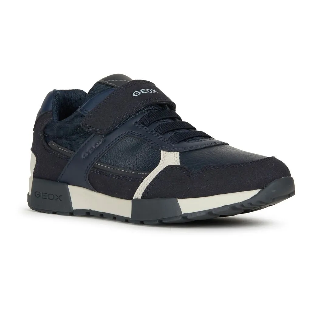 Navy Gray Alfier Low Cut Shoes