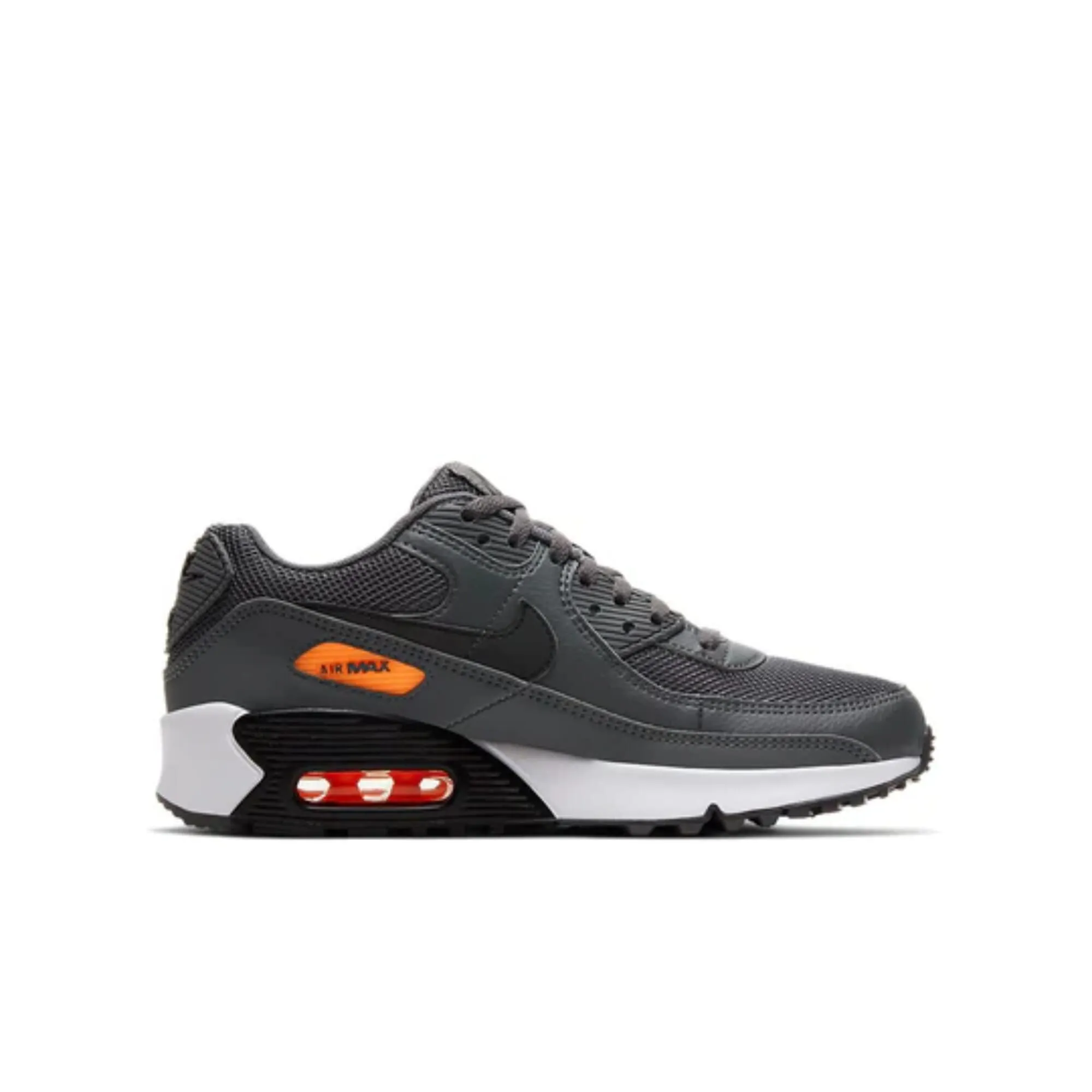 Nike Air Max 90 Iron Grey/Black-Total Orange  CZ5866-002 Grade-School