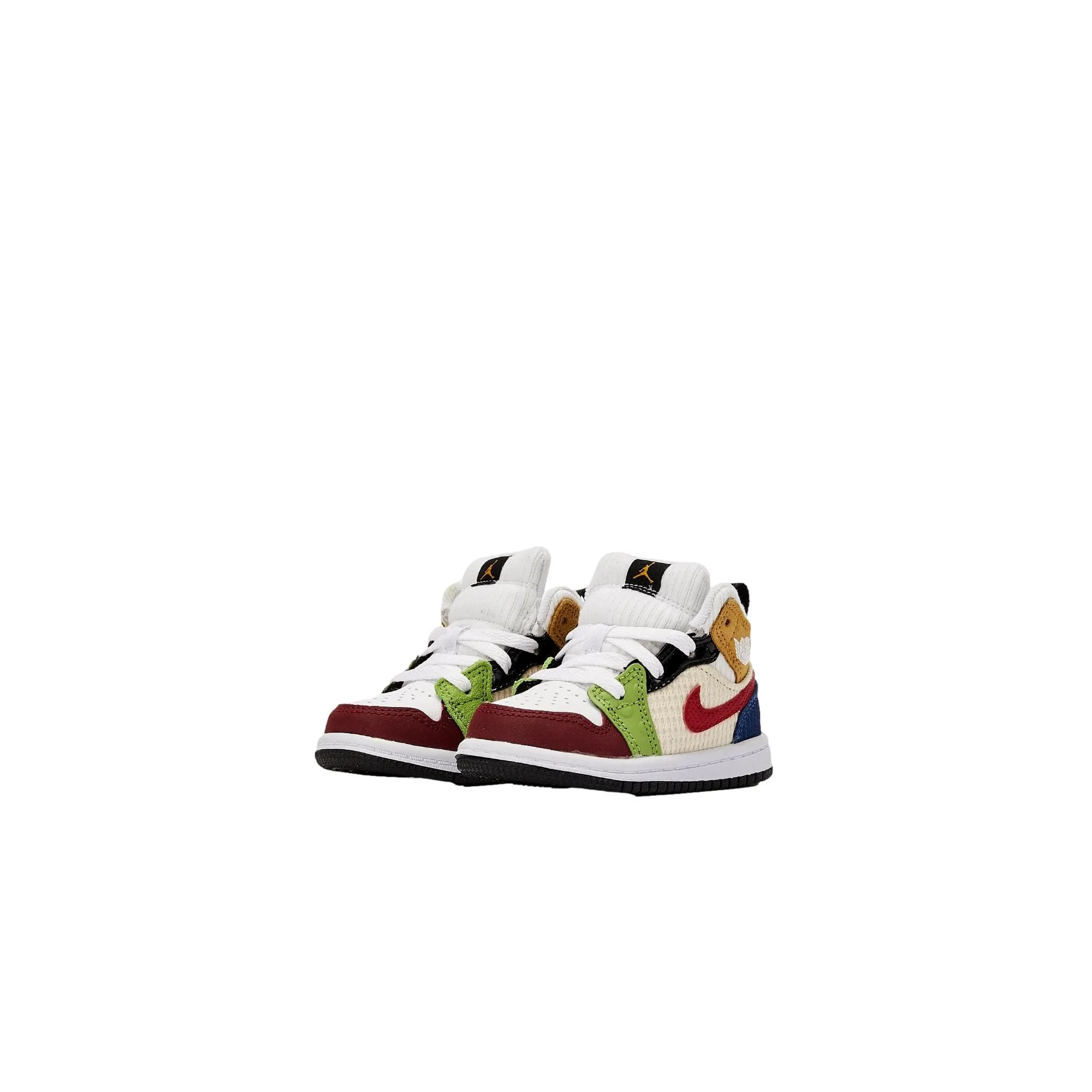 Nike Jordan 1 Mid SE White / Gym Red - Black  DR6959-100 Toddler