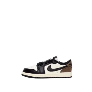 Nike Jordan 1 Retro Low OG Sail/Black-Dark Mocha  FQ5436-102 Pre-School