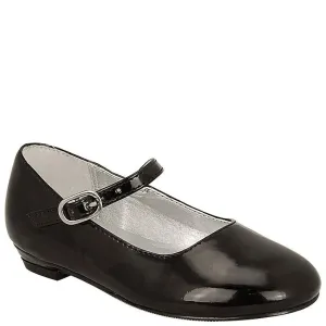 Nina Lil Seeley Flat Girls US 9.5 Black Patent Leather Mary Jane Shoes KHD422