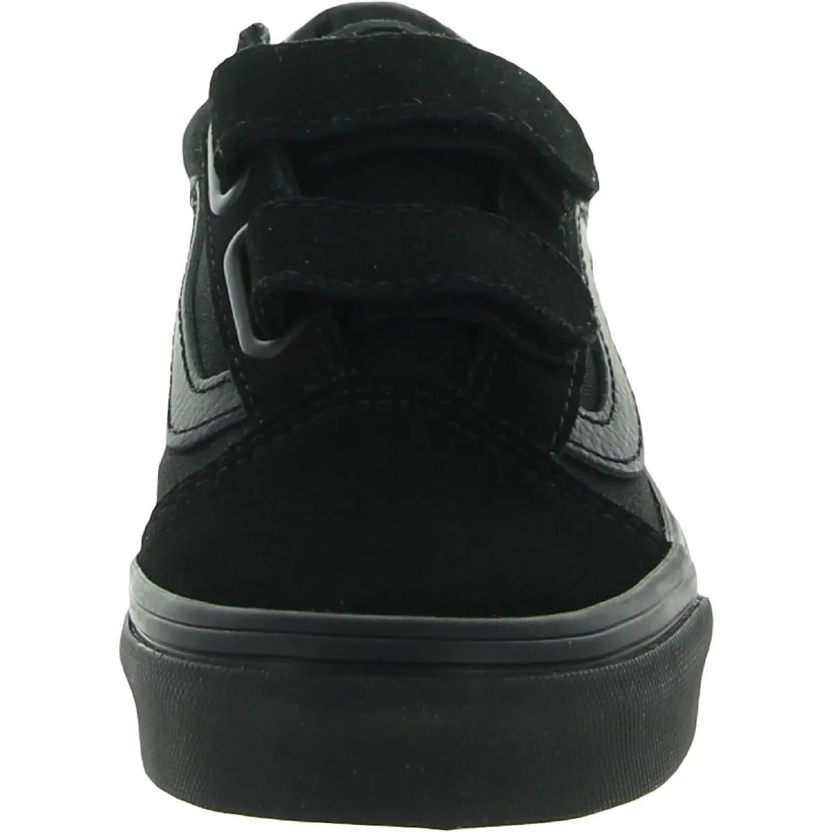 Old Skool V Girls Leather Laceless Skate Shoes