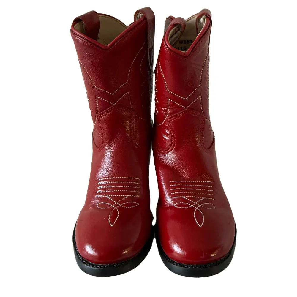 Old West Unisex Red Boots