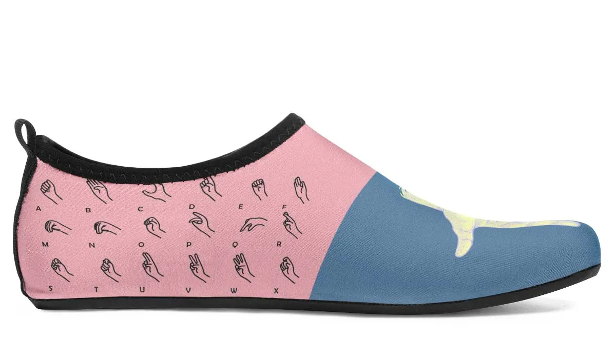 Pastel ASL Aqua Barefoot Shoes