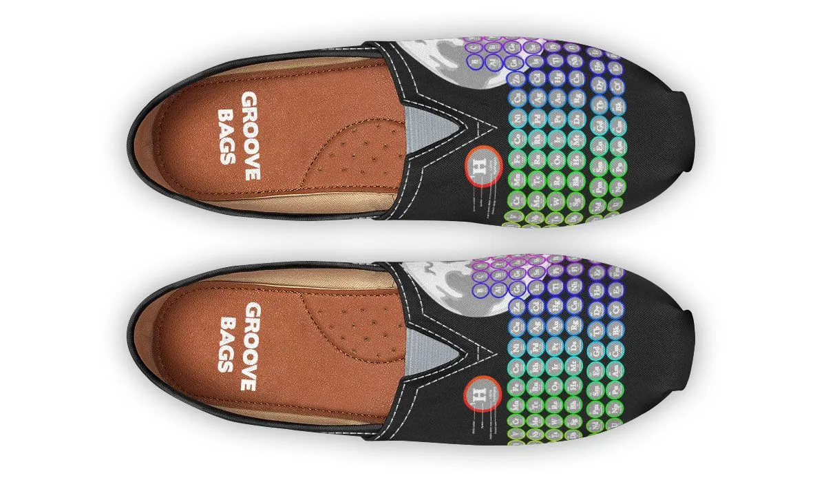 Periodic Table Moon Phase Casual Shoes