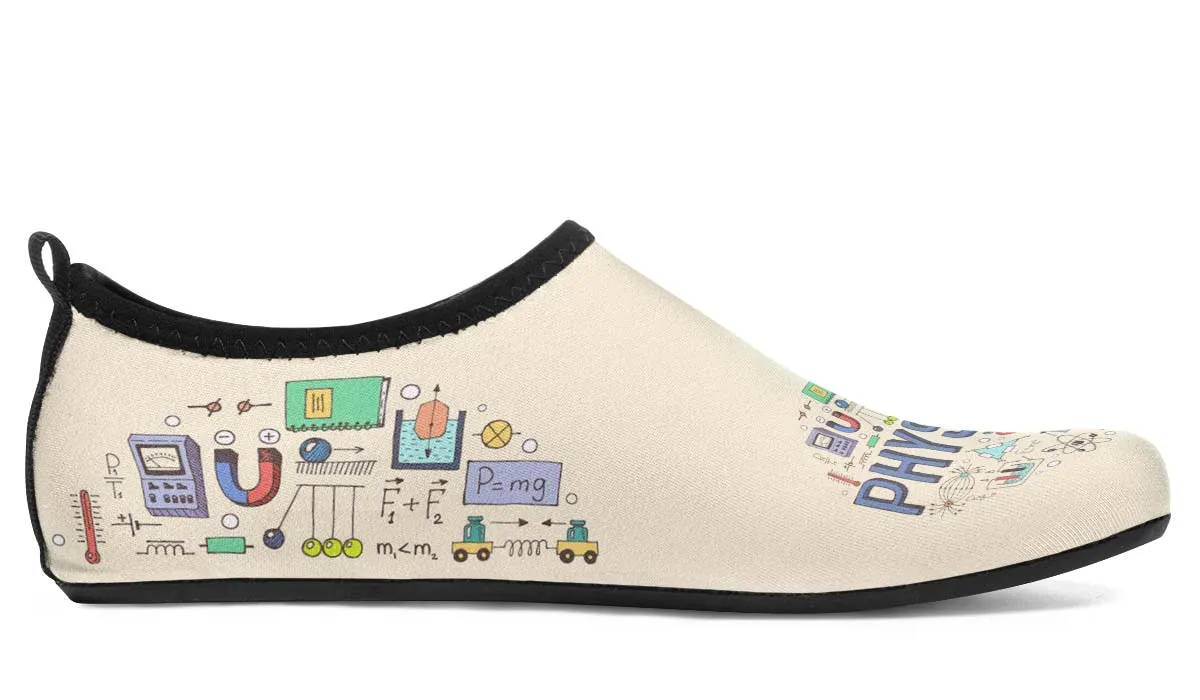 Physics Pattern Aqua Barefoot Shoes
