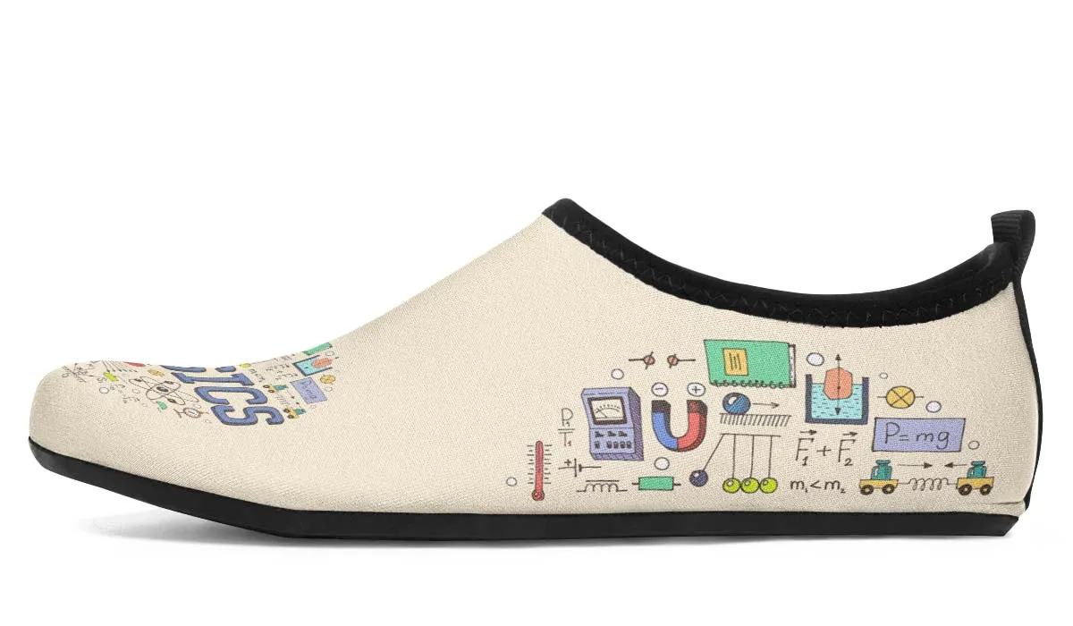 Physics Pattern Aqua Barefoot Shoes