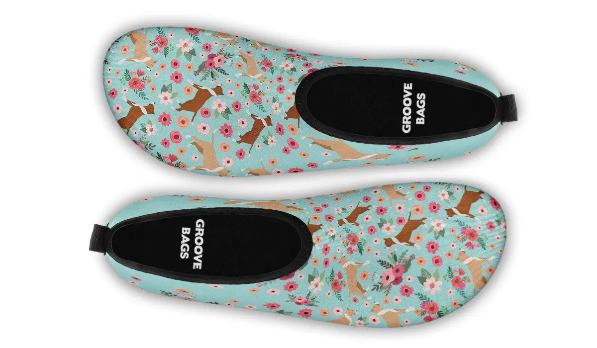 Pit Bull Flower Aqua Barefoot Shoes