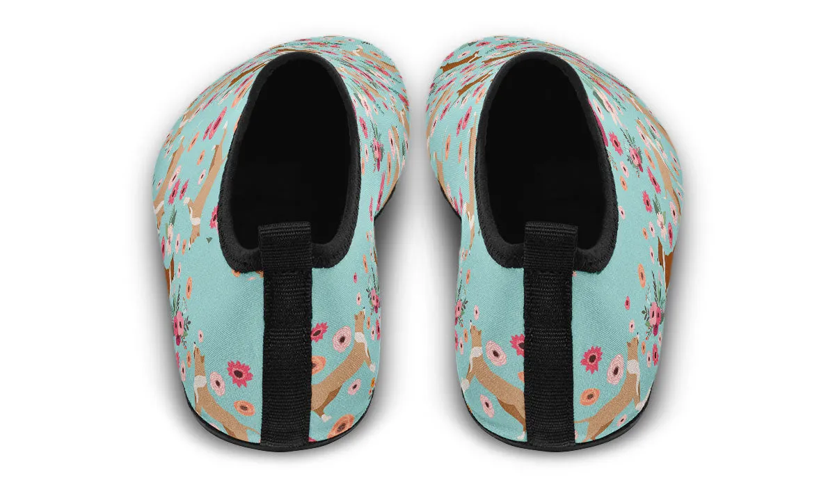 Pit Bull Flower Aqua Barefoot Shoes