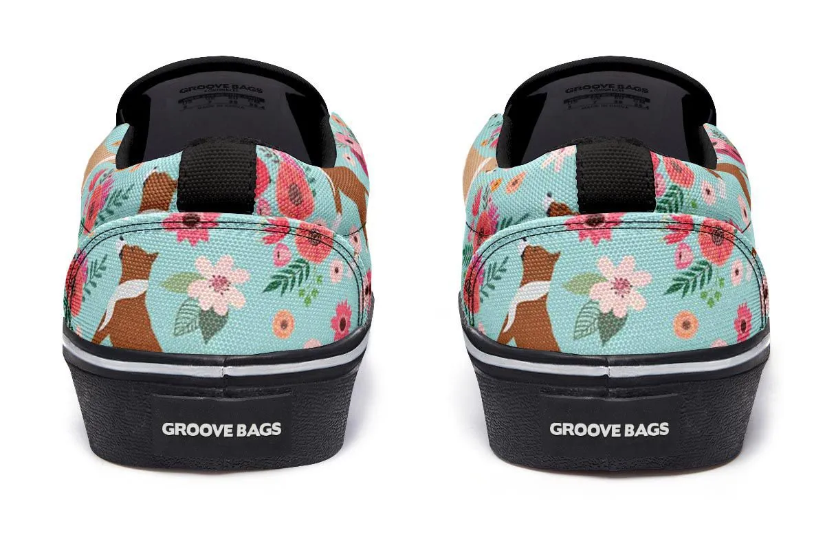 Pit Bull Flower Slip-On Shoes