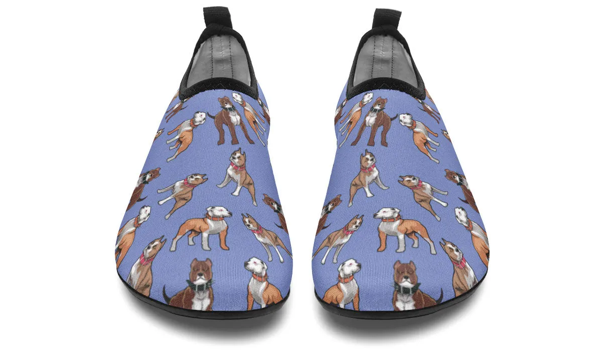 Pit Bull Pattern Aqua Barefoot Shoes