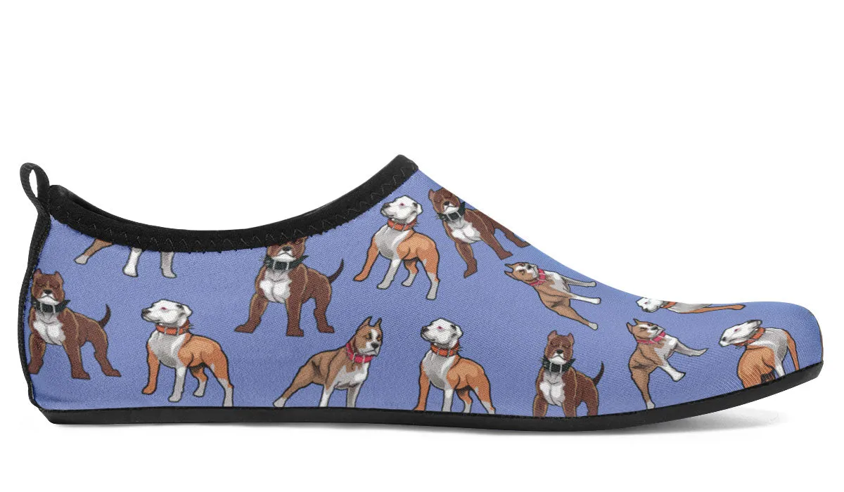 Pit Bull Pattern Aqua Barefoot Shoes