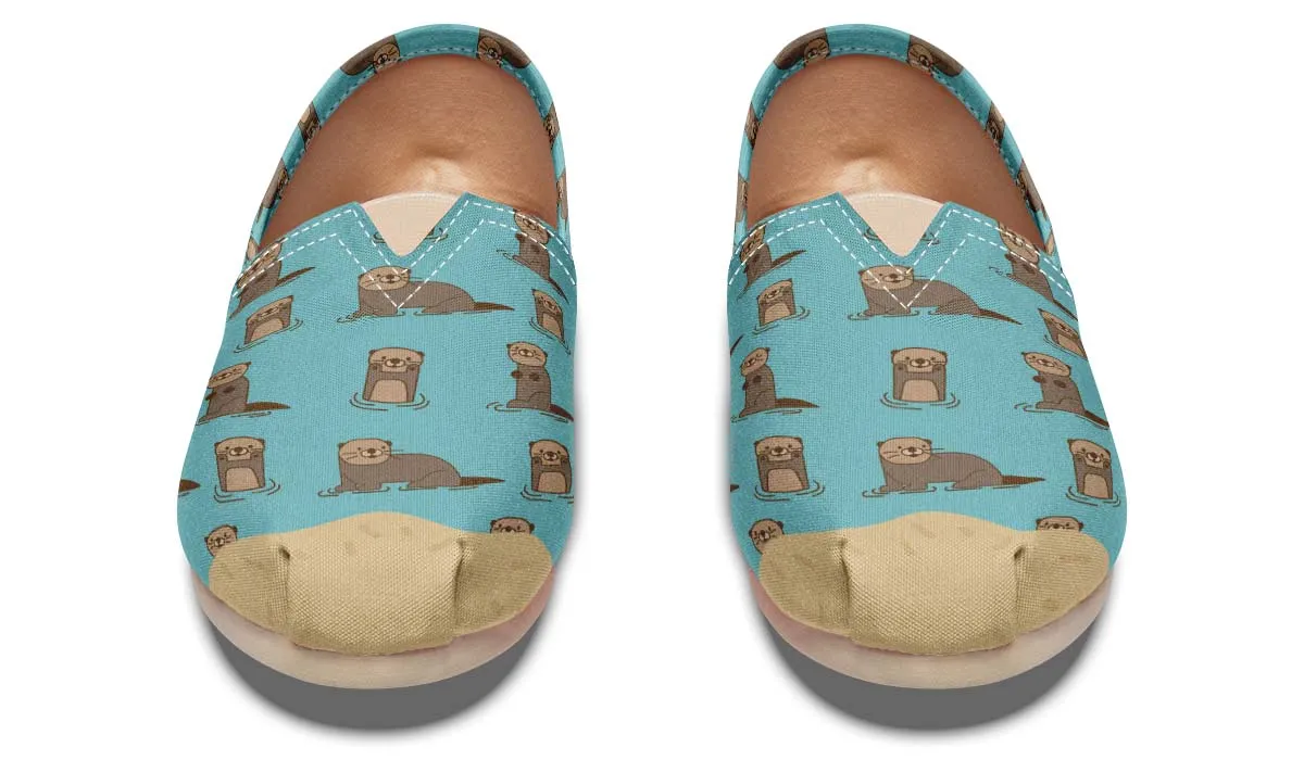 Playful Sea Otters Casual Shoes