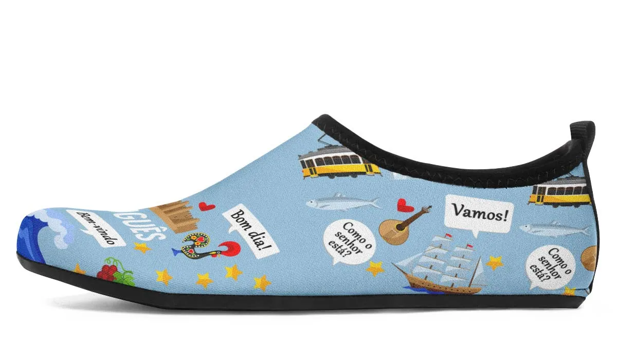 Portuguese Language Aqua Barefoot Shoes