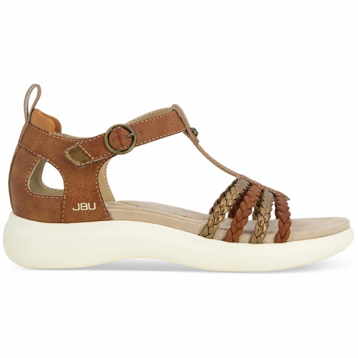 Prague Womens Buckle Casual Strappy Sandals